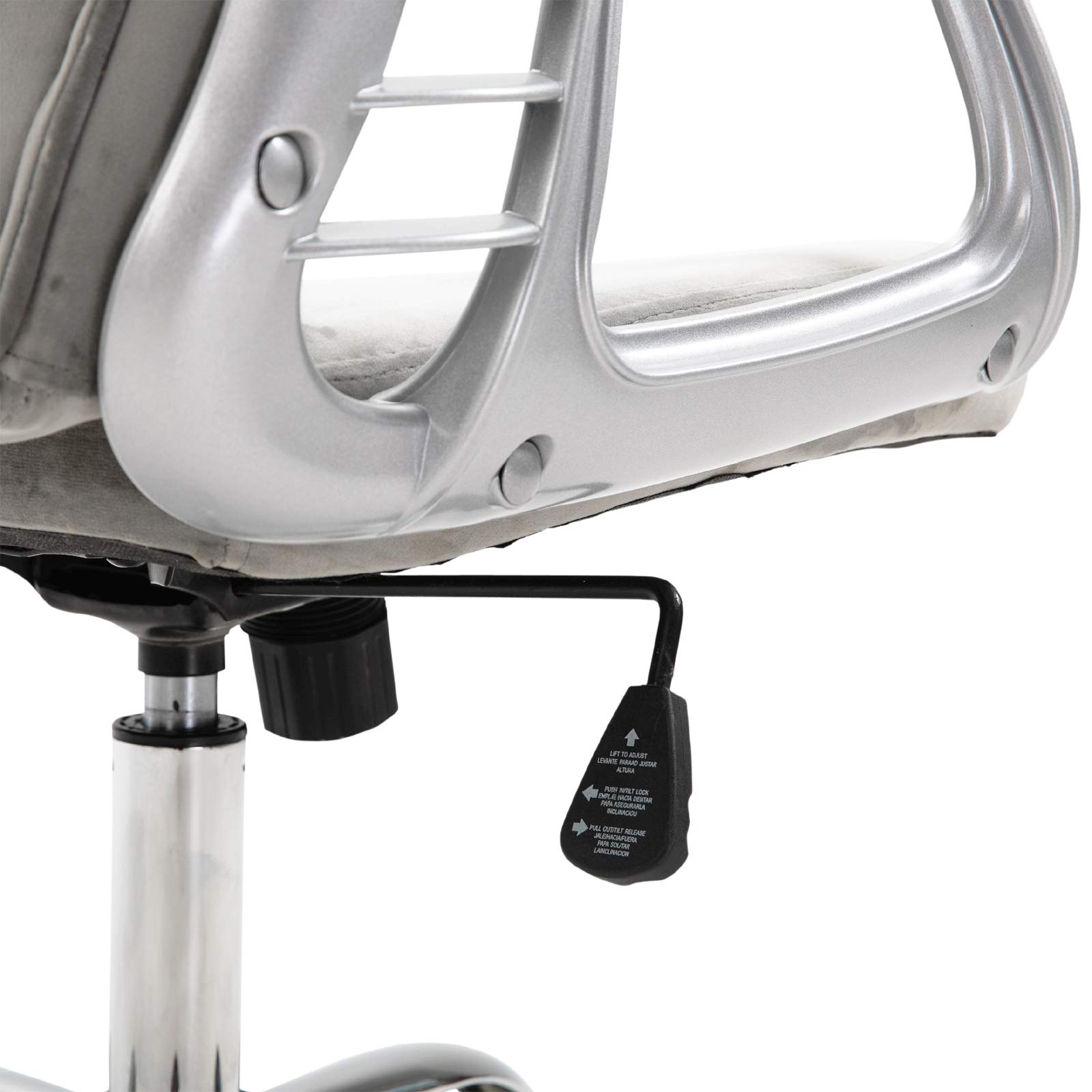 Vinsetto Velvet Home Office Chair - Button Tufted Ergonomic Desk Chair with Padded Armrests, Adjustable Height & 360° Swivel Wheels, Gray - Perfect for Home Office, Gaming & Study Workspace
