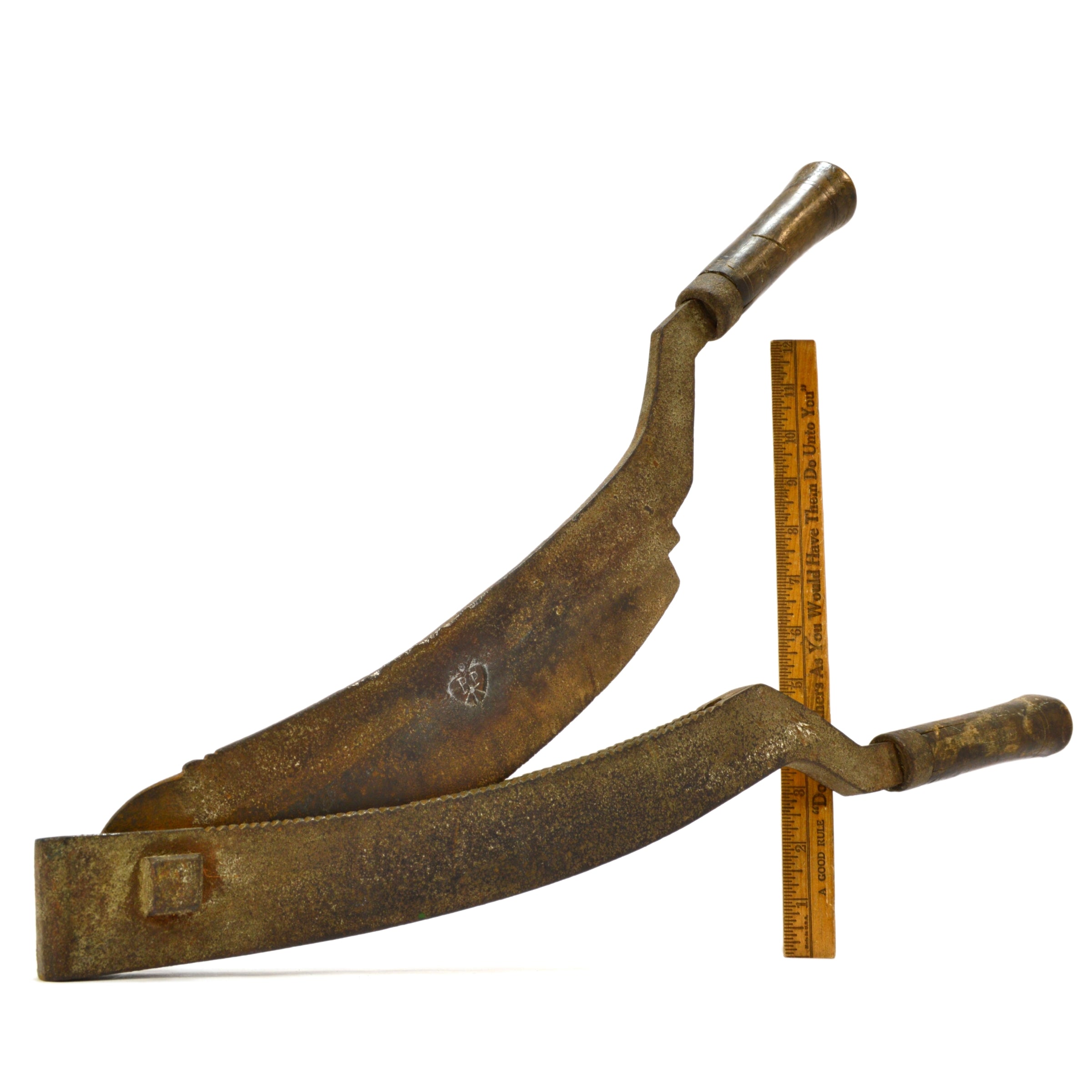 Vintage Tobacco Cutter & Flower Trimmer - Antique Broom Clipper Shears for Cutting and Chopping | Perfect for Herbal Preparation, Gardening, and Crafting