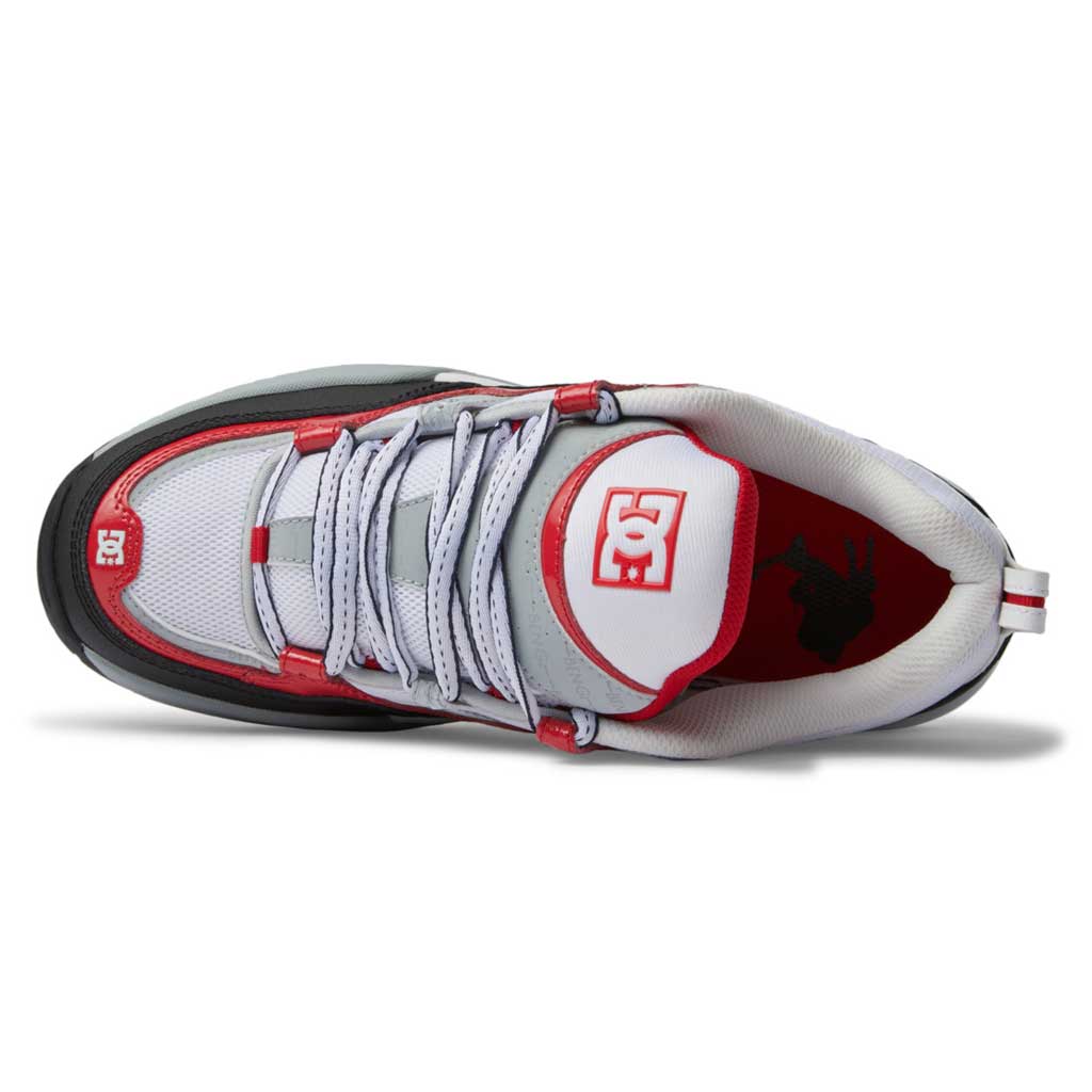 DC Truth Ben G Sneakers - Grey, Black & Red Colorway - Stylish & Comfortable for Men's Casual Wear, Running & Gym Workouts