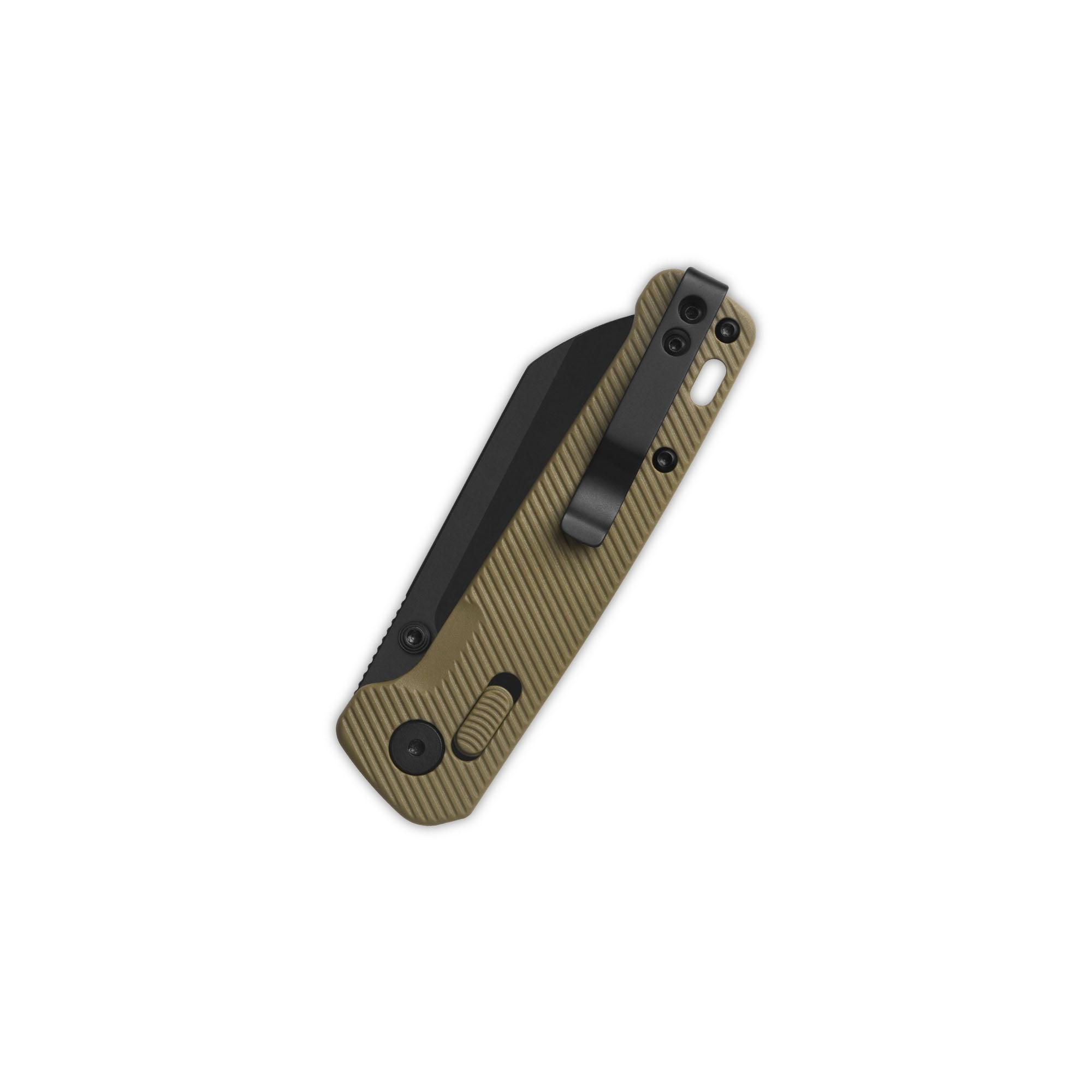 QSP Penguin Glyde Lock Pocket Knife - 14C28N Stainless Steel Blade, Khaki FRN Handle - EDC, Camping, Hiking & Outdoor Survival Tool