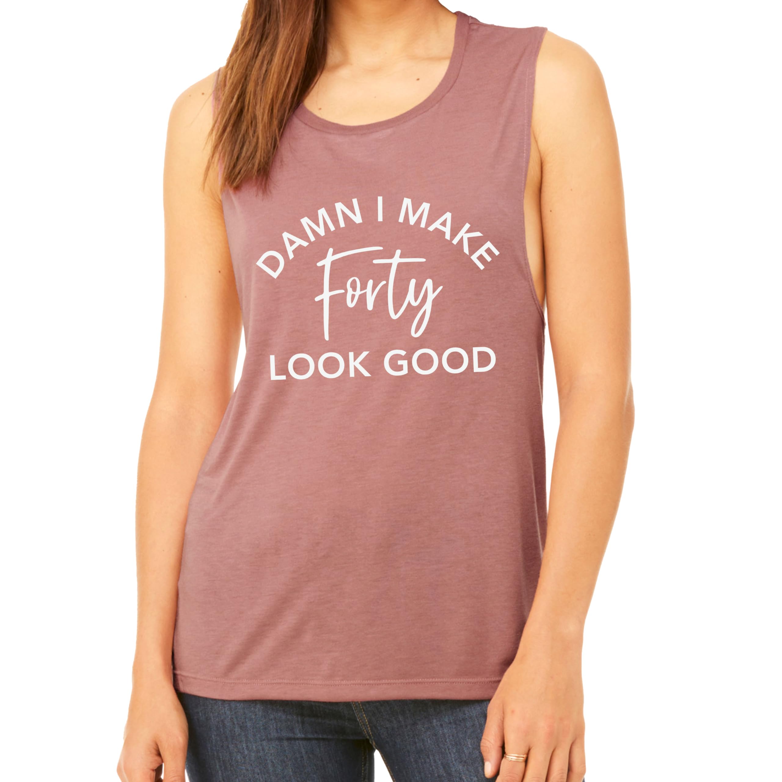 Funny 40th Birthday Workout Tank Top - Gym & Yoga Muscle Tee for Active Wear