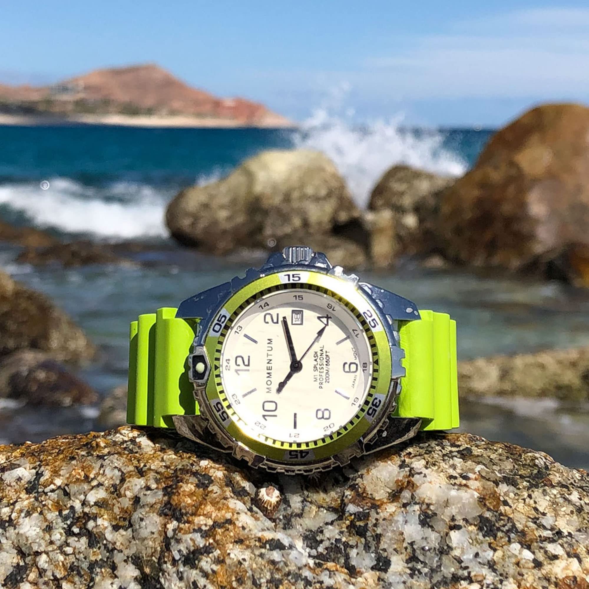 Unisex M1 Splash Watch - 200m Waterproof Dive Watch with Rotating Bezel for Swimming & Diving
