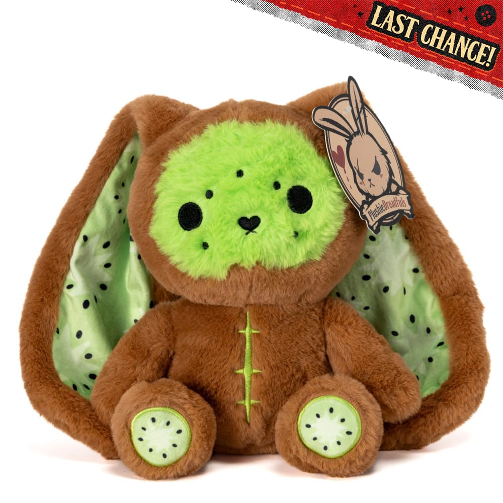 Plushie Dreadfuls Kiwi Rabbit Stuffed Animal Toy - Soft Cute Bunny Plush for Kids, Gift & Home Decor
