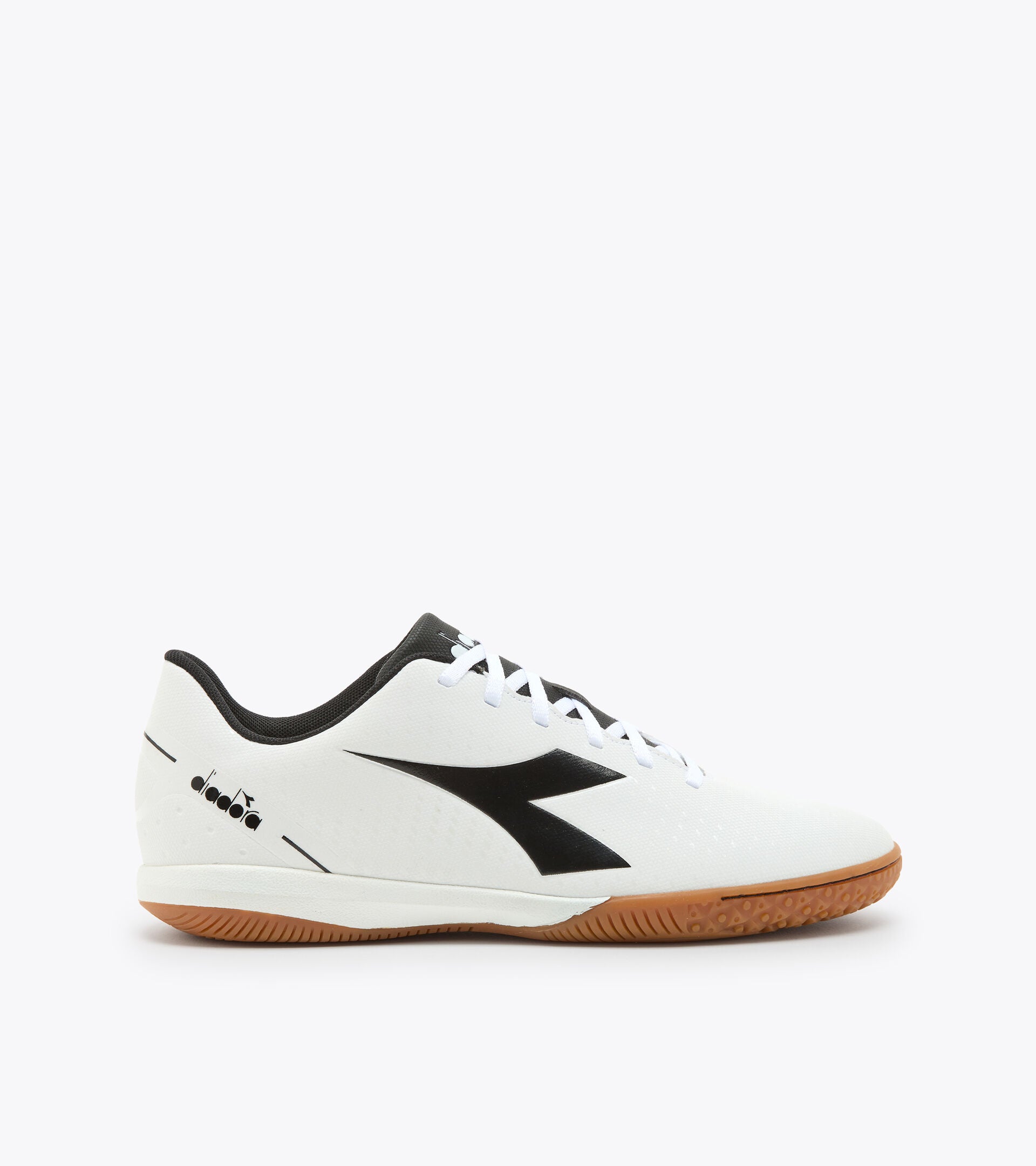 Diadora Pichichi 5 IDR Indoor Soccer Shoes - White/Black - Perfect for Futsal, Indoor Training & Court Sports