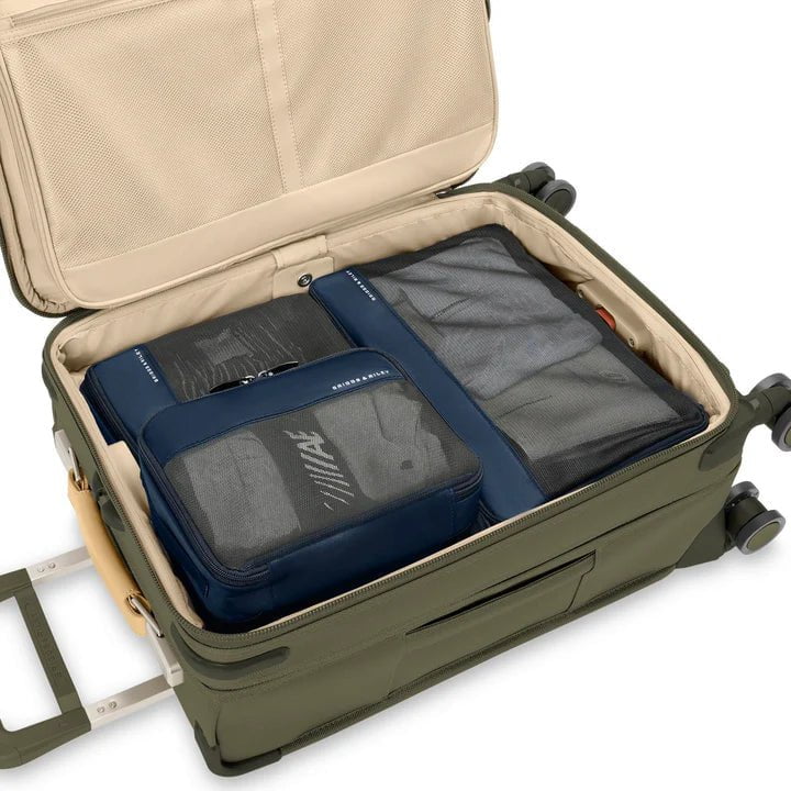 Briggs & Riley Premium Travel Packing Cubes Set - 4-Piece Carry On Organizer for Luggage & Suitcases | Perfect for Business Trips, Vacations & Weekend Getaways