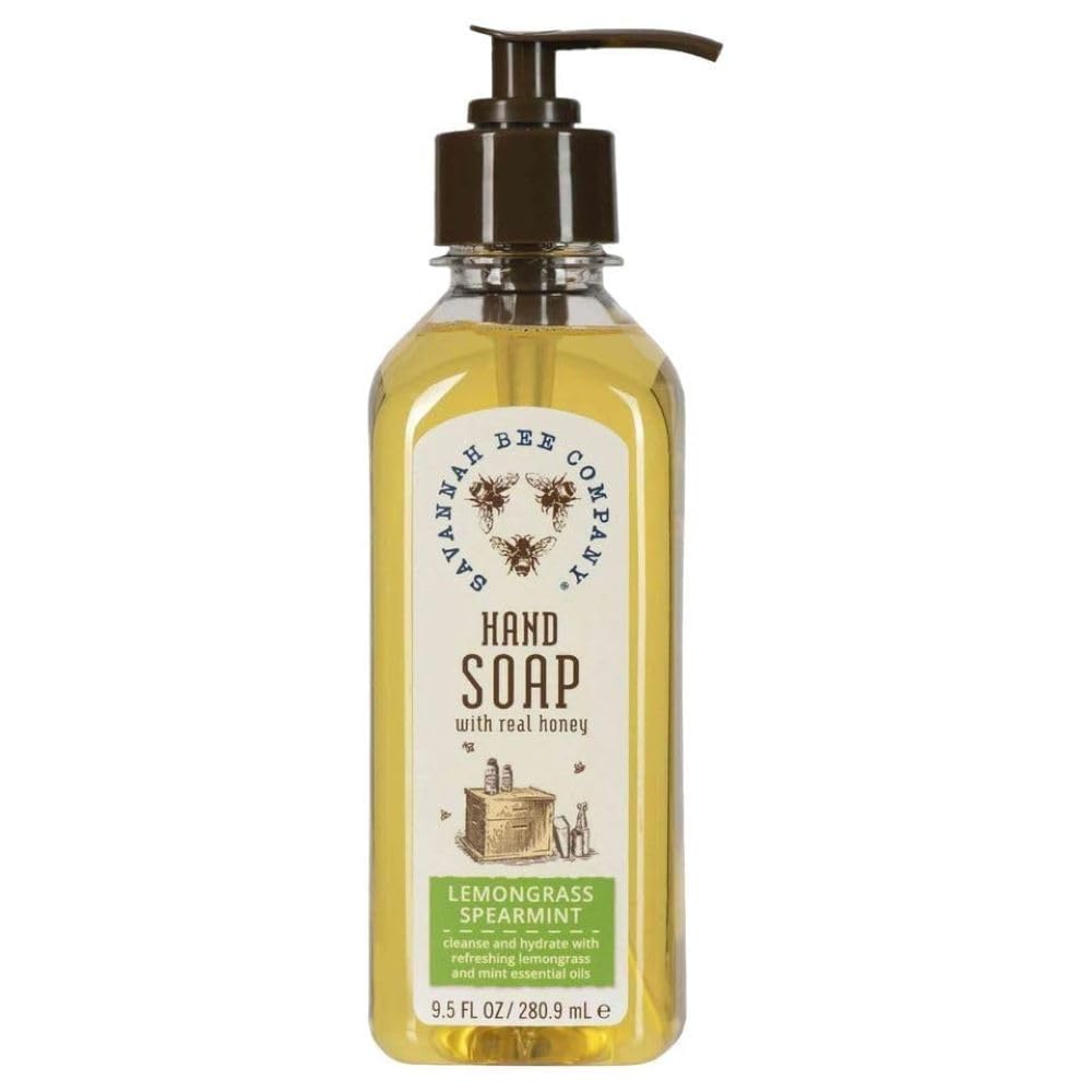 Savannah Bee Company Natural Liquid Hand Soap with Essential Oils | Moisturizing & Antibacterial | Perfect for Home, Office & Travel Use