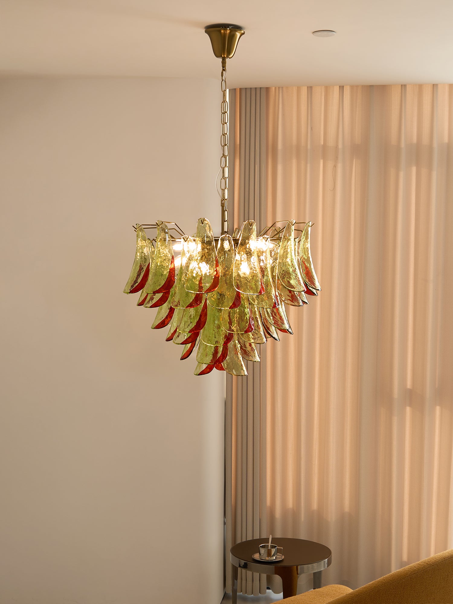 Marielle Murano Glass Chandelier - Elegant Crystal Ceiling Light Fixture for Dining Room, Living Room & Bedroom Decor