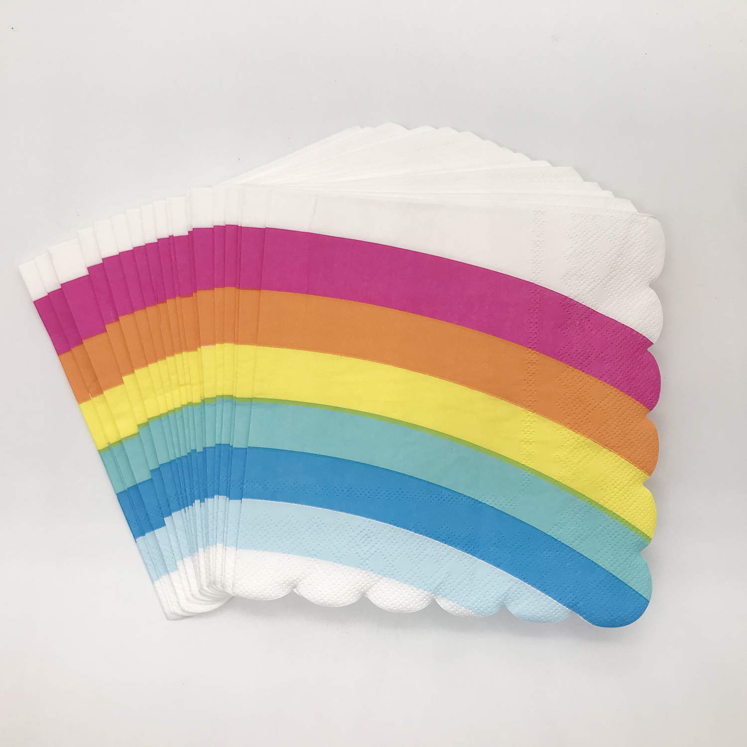 Rainbow Party Supplies Pack for 24 Guests - 144 Piece Set with Dinner Plates, Cups, Napkins & Cutlery | Perfect for Birthday Parties, Baby Showers & Holiday Celebrations