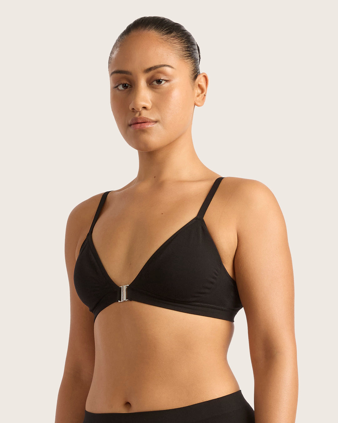 LYOLYTE Comfortable Padded Bralette for Women - Soft Wireless Bra, Seamless Underwear, Breathable & Supportive - Perfect for Yoga, Lounge & Everyday Wear - Black