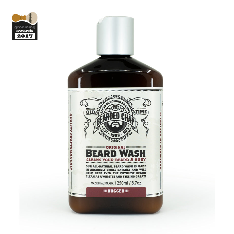 Natural Rugged Beard Wash for Men - Sulfate-Free & Hydrating Formula for Soft, Healthy Facial Hair - Perfect for Daily Grooming & Styling