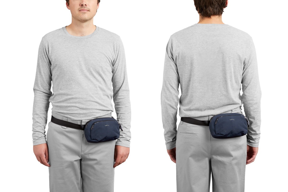 Bellroy Venture Hip Pack 1.5L - Water-Resistant Waist Bag for Travel, Hiking & Everyday Use - Compact Crossbody Fanny Pack with Adjustable Strap (Black)