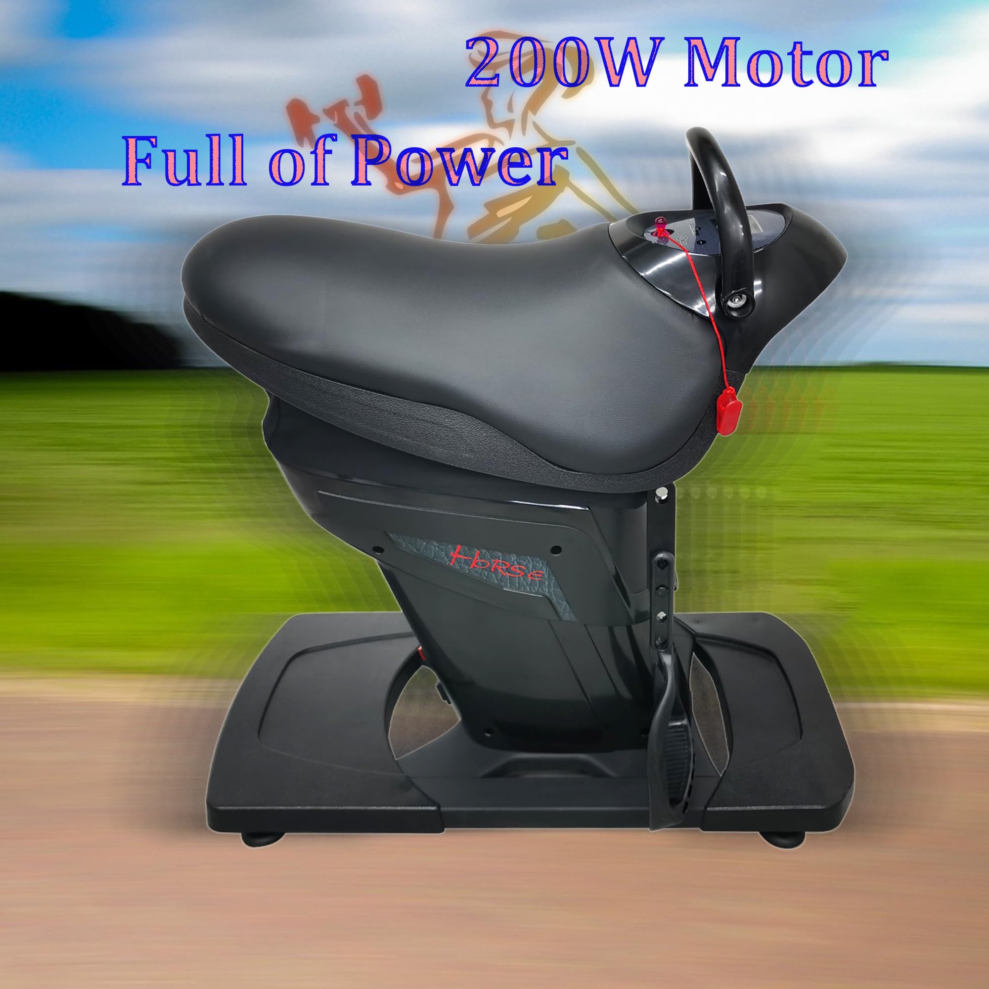 INTSUPERMAI 110V Electric Horse Riding Abdominal Exercise Machine with Safety Switch - Full Body Workout for Core Strength & Cardio - Perfect for Home Gym, Fitness Training & Weight Loss