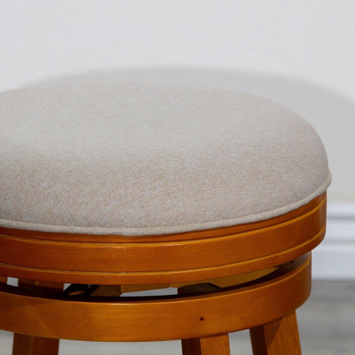 Premium Backless Fabric Swivel Stool - 24