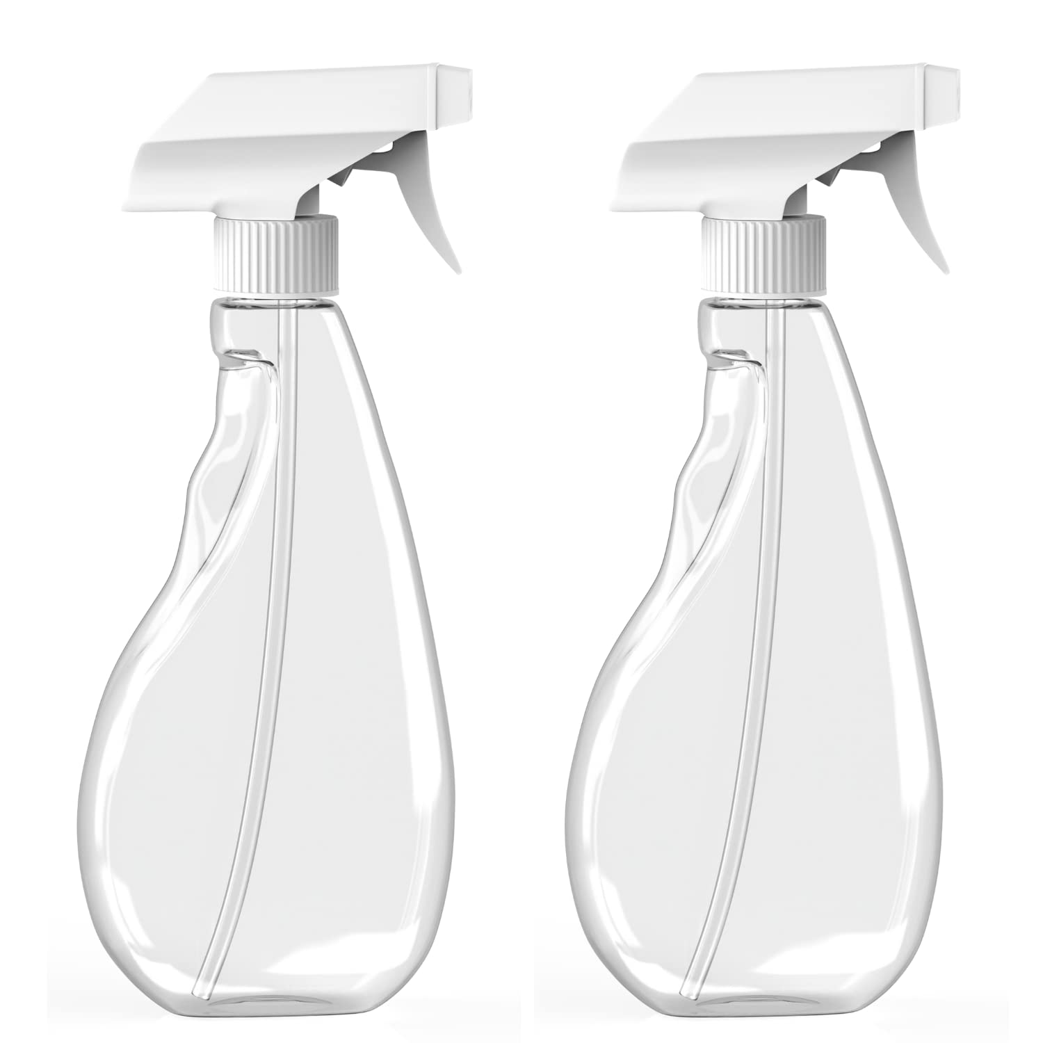 500ml Clear Spray Bottle with Adjustable Nozzle - Refillable Water Sprayer for Plants, Cleaning & Hair Styling - Fine Mist & Stream Settings - Perfect for Gardening, Home Care & Salon Use