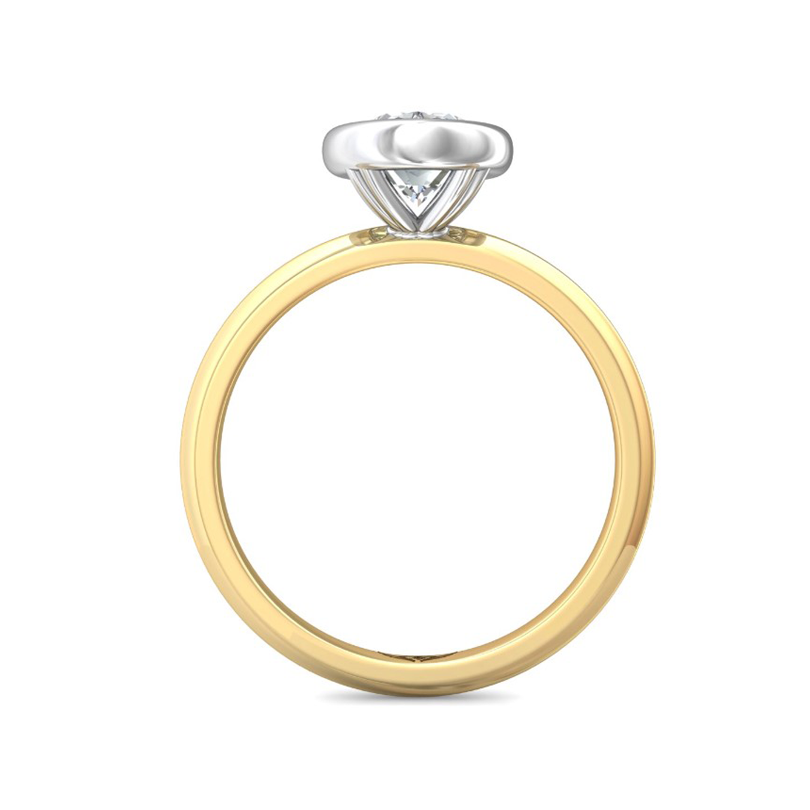 Bezel Set Engagement Ring for Women - Elegant Solitaire Diamond Wedding Band - Perfect for Proposals, Anniversaries & Special Occasions