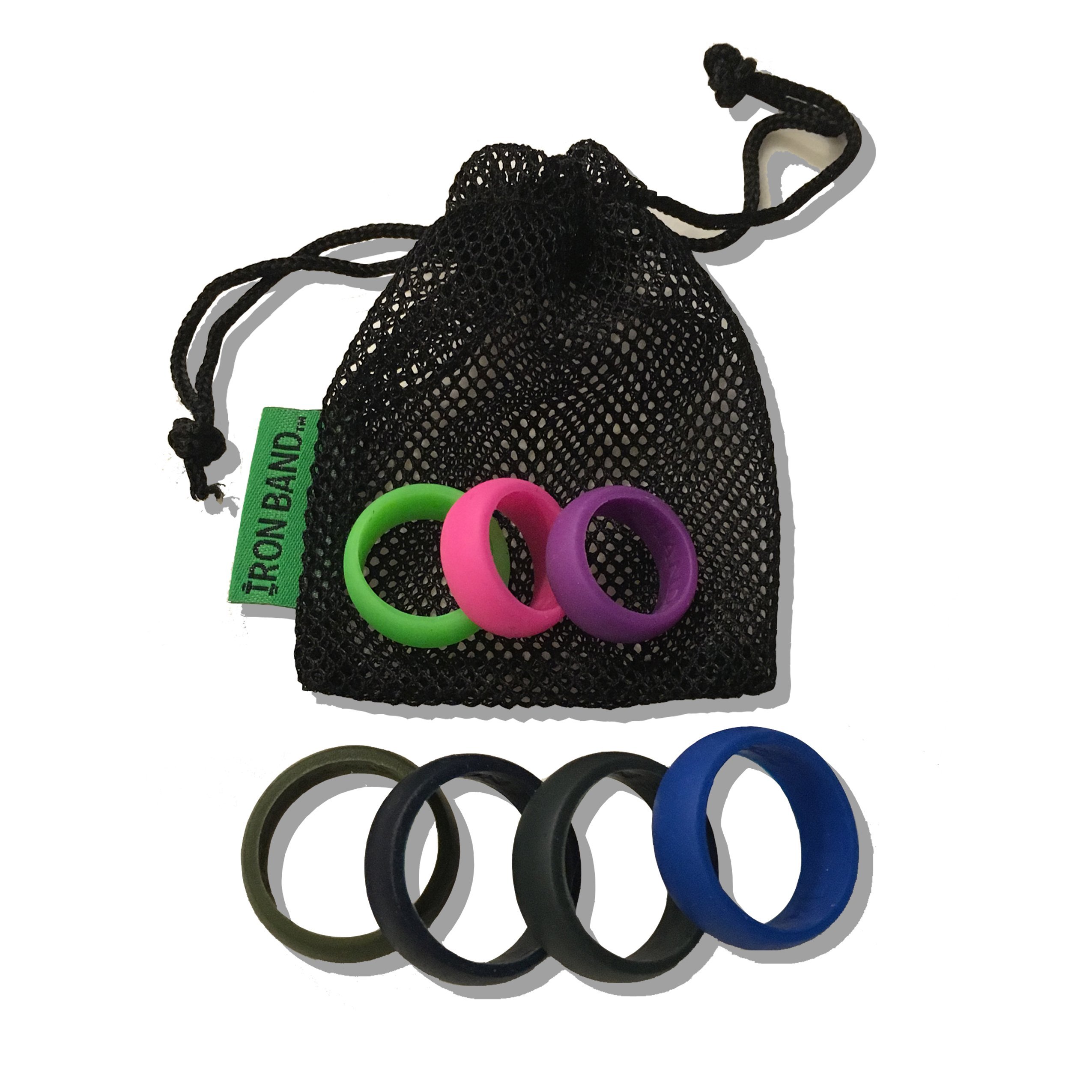 Women's Silicone Wedding Rings - Comfortable & Durable for Active Lifestyle - Perfect for Gym, Swimming, Travel & Outdoor Activities