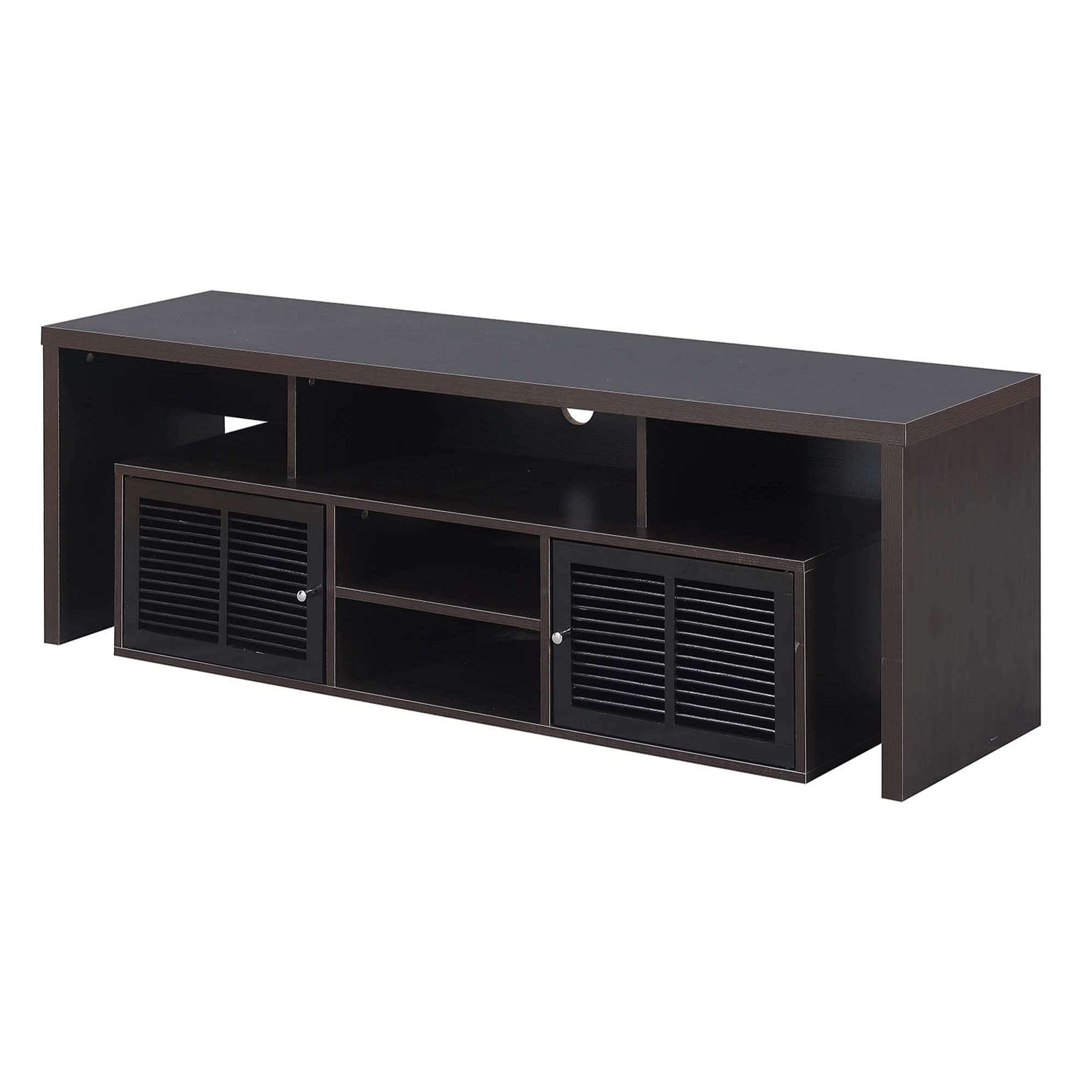 Ergode Lexington 60 Inch TV Stand with Storage Cabinets & Shelves - Modern Entertainment Center for Living Room, Bedroom, Home Theater