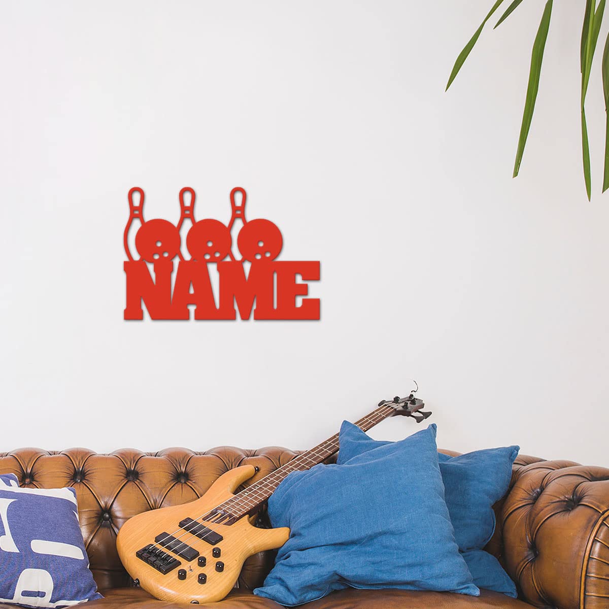 Personalized Bowling Night Light - Custom Name LED Wall Decor for Bedroom, Nursery & Game Room - Perfect Gift for Bowling Fans & Home Decor Enthusiasts