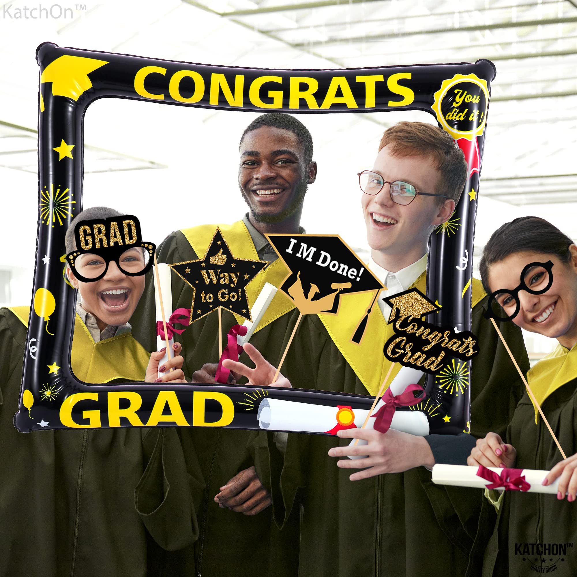 KatchOn 2025 Graduation Photo Booth Props - 20-Pack Large 30 Inch Photo Frame & Decorations | Graduation Party Supplies for Photoshoot, Ceremony & Celebration | Perfect for Graduation Parties, School Events & Yearbook Photos
