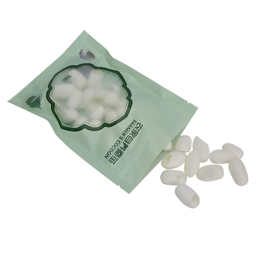 30pcs Silk Facial Cleansing Balls - Gentle Exfoliating Silkworm Cleanser for Deep Pore Cleansing & Skin Rejuvenation | Home Spa, Facial Massage & Beauty Skin Care Tool for Glowing Complexion