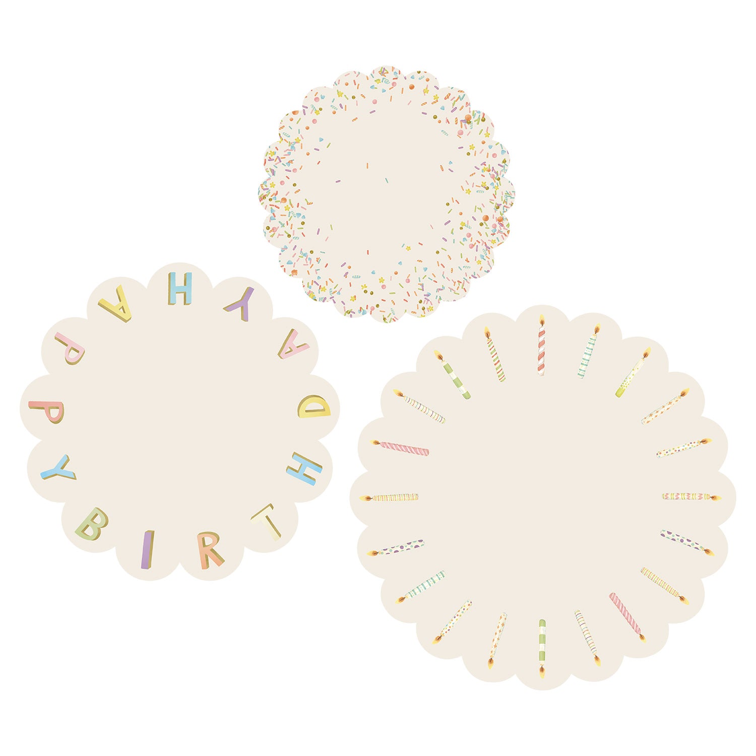 Happy Birthday Party Plates - Disposable Birthday Dinnerware for Celebrations - Perfect for Birthday Parties, Baby Showers & Special Events