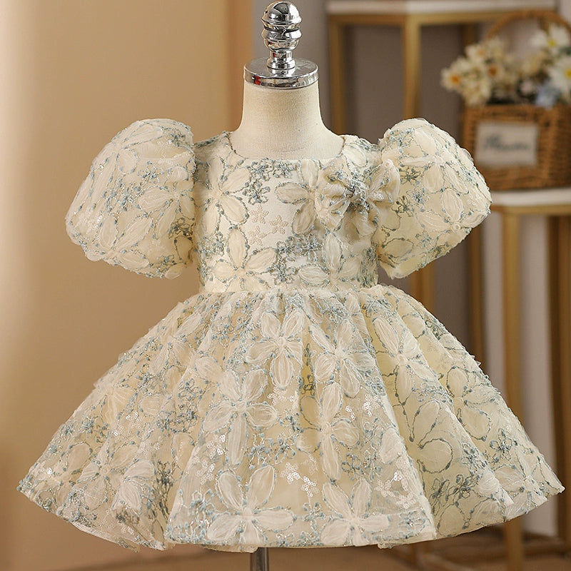 Elegant Baby Girl Party Dresses - Toddler Puffy Christening Gowns for Special Occasions | Baptism, First Birthday & Photo Shoots