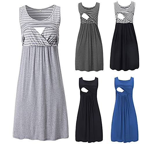 Maternity Dresses for Women - Floral Print Summer Pregnancy Dress, Plus Size Nursing Camisole for Casual Wear | Perfect for Baby Showers, Maternity Photos & Breastfeeding Comfort