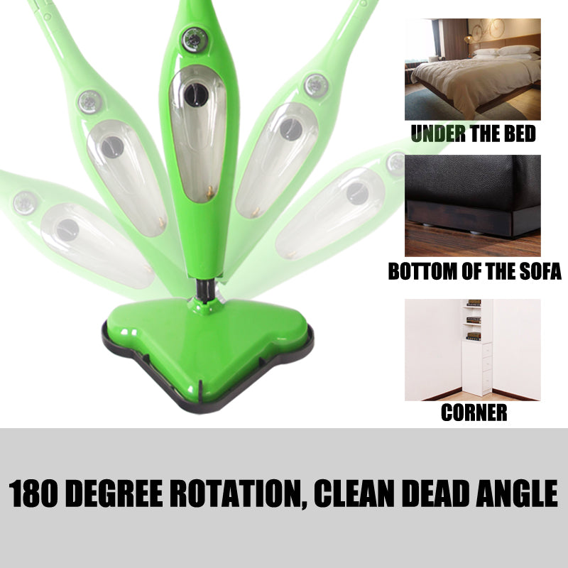 12-in-1 Multi-Functional Foldable Steam Mop | Handheld Floor Steamer & Carpet Cleaner | Perfect for Hardwood, Tile & Carpet Cleaning | Home & Car Use