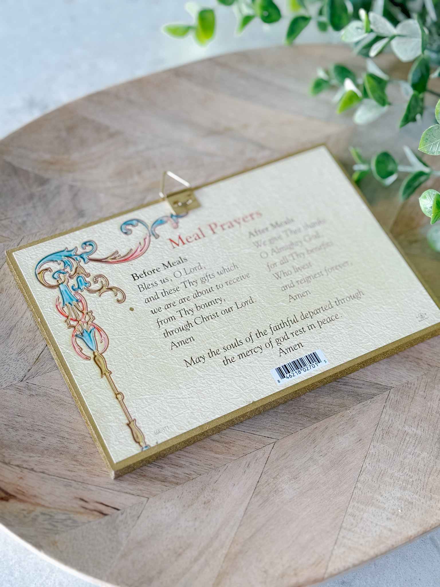Small Last Supper Wall Plaque - Religious Home Decor for Kitchen, Living Room & Gifts - Perfect for Christian Housewarming & Easter Decorations