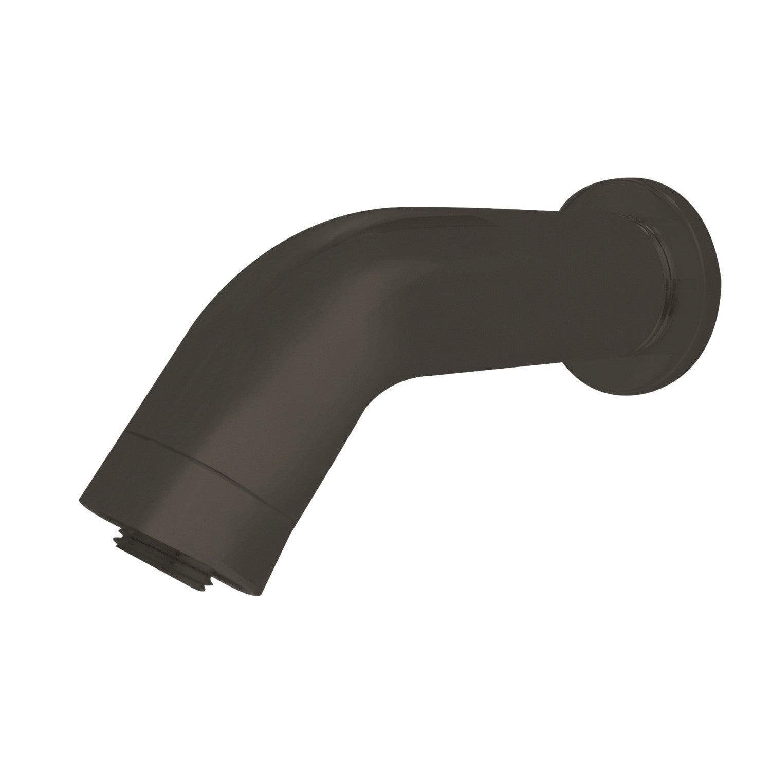 AquaElements K850E5 6 Inch Brass Shower Arm with Flange, Oil Rubbed Bronze Finish - Perfect for Bathroom Renovation & Modern Shower Installation