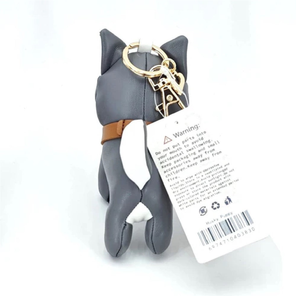 Authentic Husky Leather Charm - Handmade Dog Breed Pendant for Jewelry Making & DIY Crafts - Perfect for Necklaces, Bracelets, Keychains & Gifts