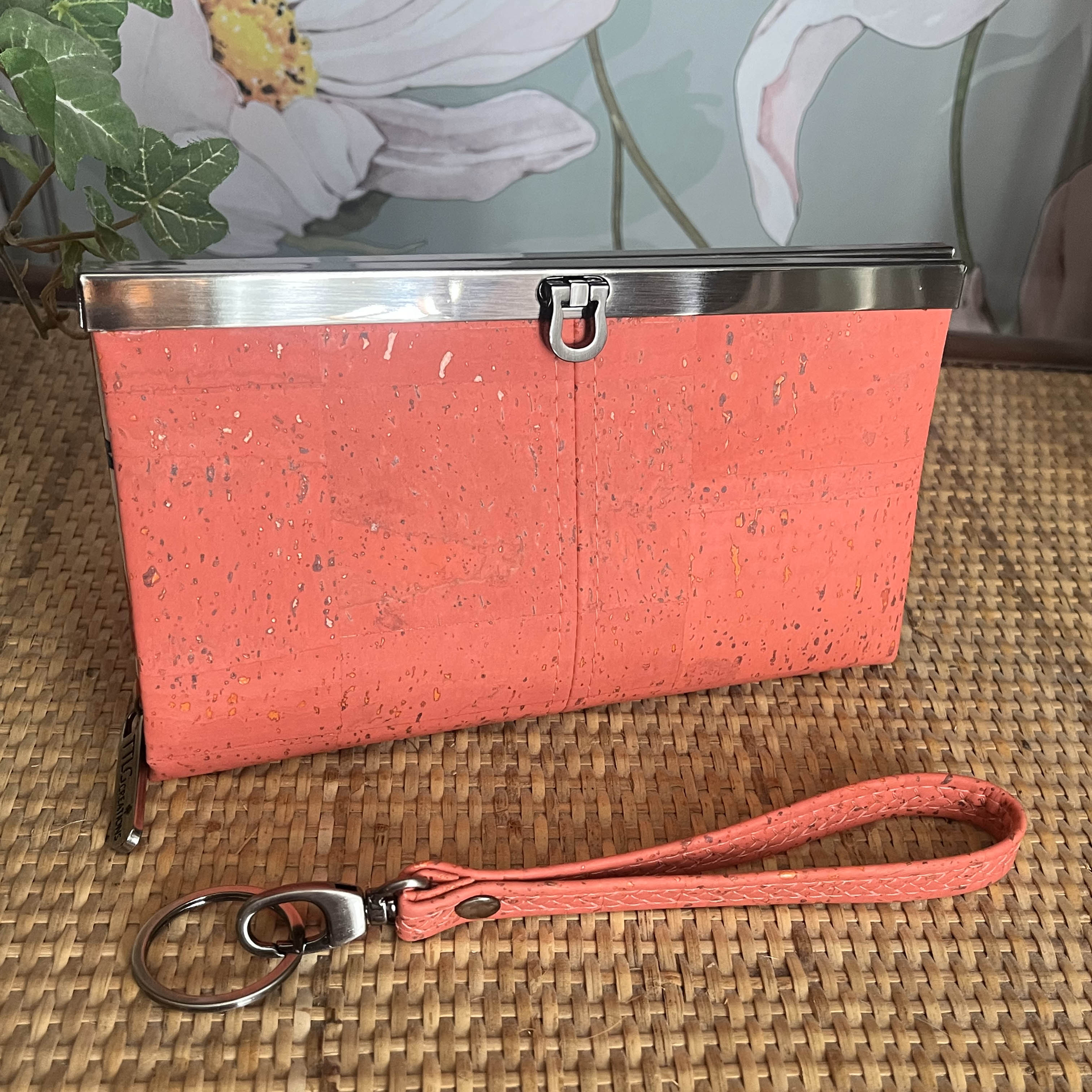 Diva Cork Yoga Mat - Coral & Gunmetal Colors | Non-Slip Eco-Friendly Cork Yoga Mat for Hot Yoga, Pilates & Meditation | Perfect for Home, Studio & Travel Use