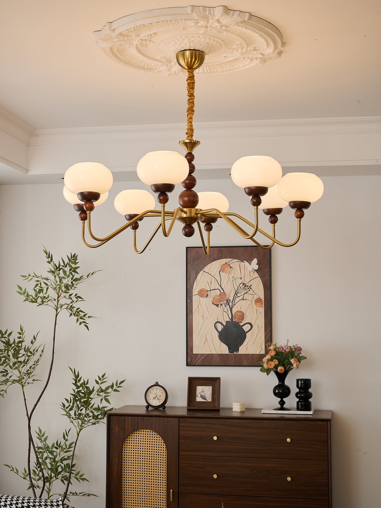 Elegant Bellini Crystal Chandelier - Modern Ceiling Light Fixture for Dining Room, Living Room & Bedroom | Perfect for Home Decor & Wedding Venues