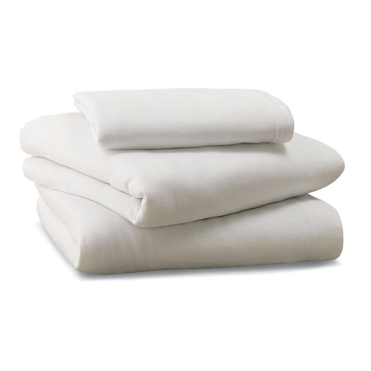 Premium Soft Fit Knitted Contour Sheet Set - 6 Piece Set | Ultra Comfortable Deep Pocket Fitted Sheets for Queen Size Bed | Perfect for Home, Hotel & Guest Room Use