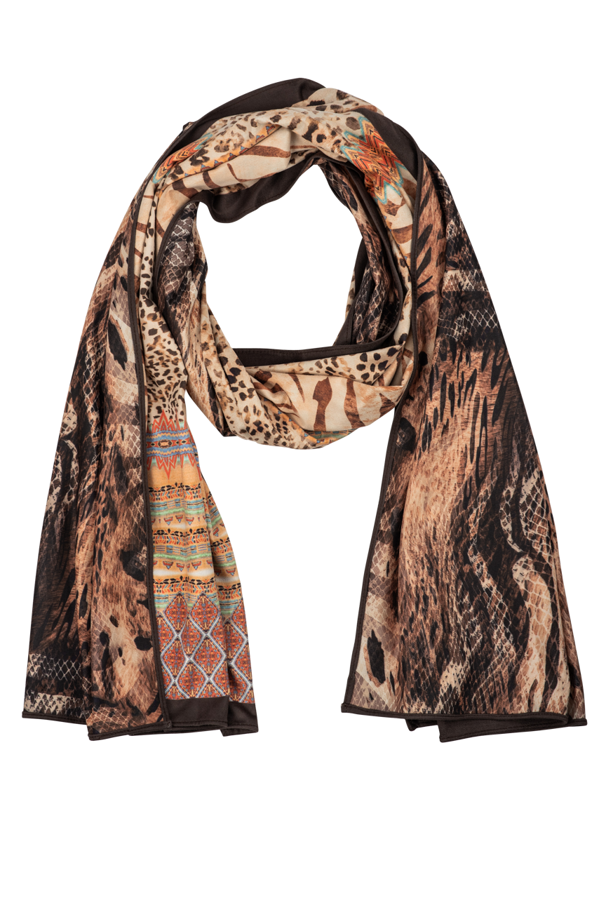 Reversible Animal Print Scarf - Soft & Stylish Winter Fashion Accessory for Women | Perfect for Cold Weather, Office Wear & Holiday Gifts