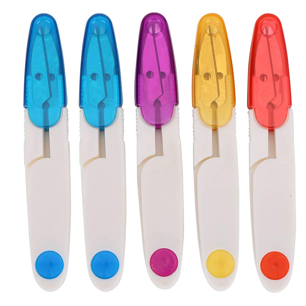 Portable U-Shape Thread Clippers - Professional Sewing Scissors for Embroidery, Cross Stitch & Tailoring | Sharp Thread Cutter for Fabric, Clothes & Craft Projects | Perfect for Quilting, DIY Sewing & Handmade Garments