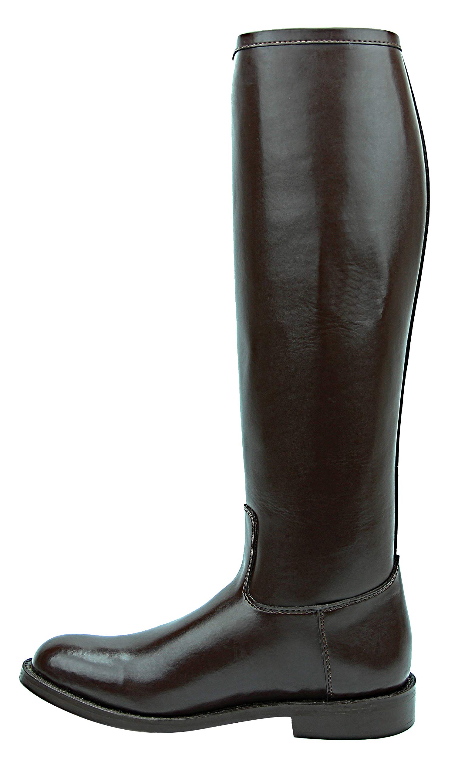 Women's Knee High Leather Equestrian Riding Boots - Brown Tall Boots for Horseback Riding & Outdoor Activities - Perfect for Polo, Dressage & Country Fashion