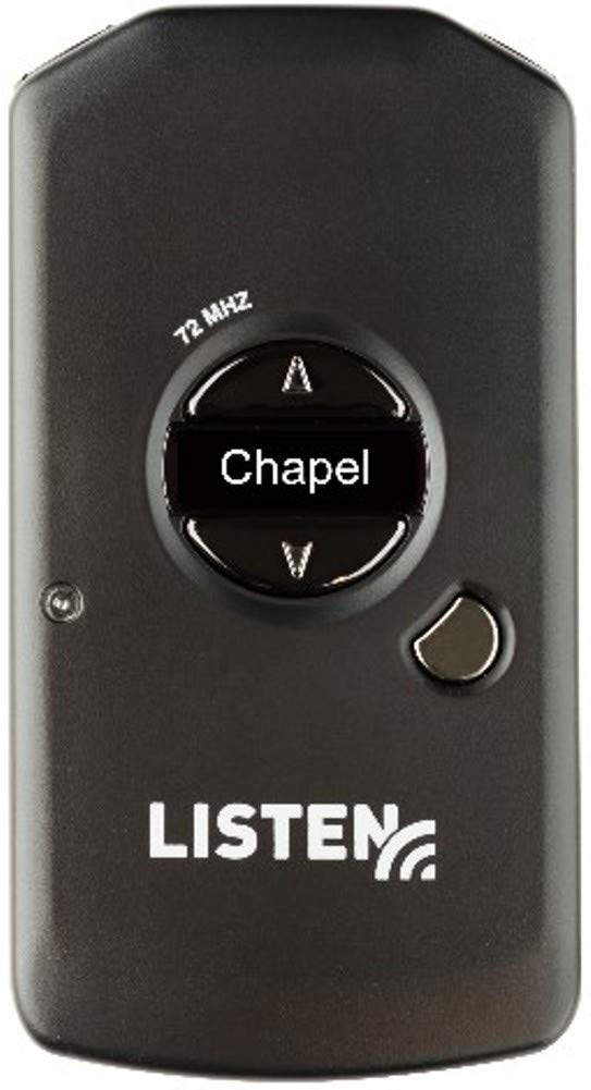 Listen Technologies MH-5200-072 Meeting House Receiver with DSP Loop Driver - 17 Wide/40 Narrow Band Channels, 16mW Max, 32 Ohm Impedance - Ideal for Hearing Assistance in Churches, Theaters & Conference Rooms