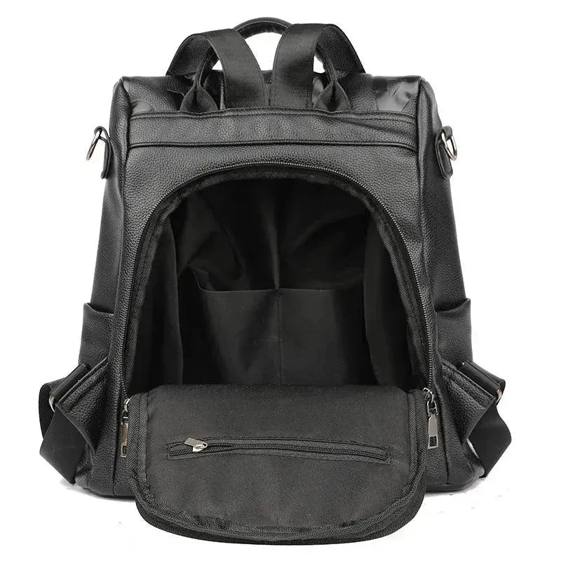 Premium Genuine Leather Women's Backpack - Stylish & Durable for Work, Travel & Everyday Use