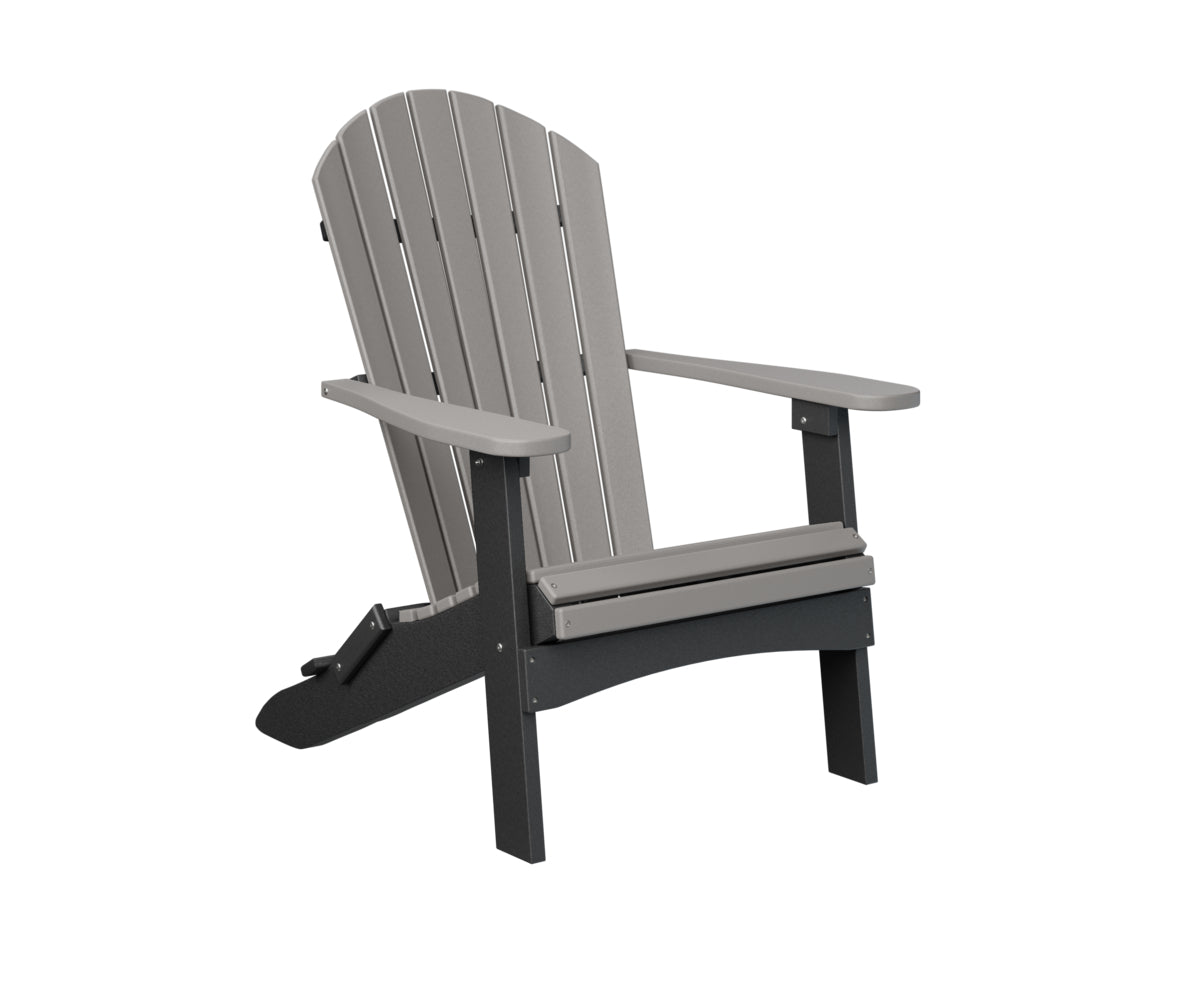 Berlin Gardens ComfoBack Folding Adirondack Chair - Outdoor Patio Furniture for Deck, Poolside & Garden Relaxation