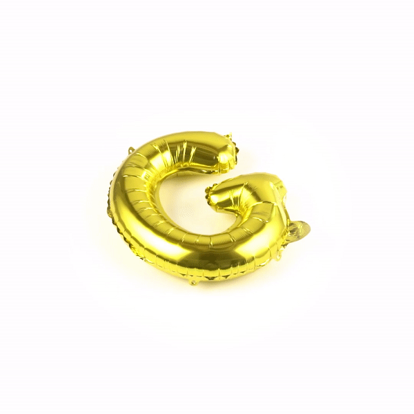 Balloonify Gold Mylar Letter G Balloon - 16 Inch Large Foil Alphabet Balloon for Birthday Party Decorations, Baby Showers & Graduation Celebrations (1 Count)