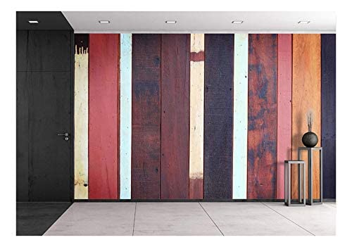 Wall26 - Wood Texture Self-Adhesive Wallpaper - Old Panel Design Removable Wall Mural (100x144 inches) for Living Room, Bedroom, Office & Commercial Spaces