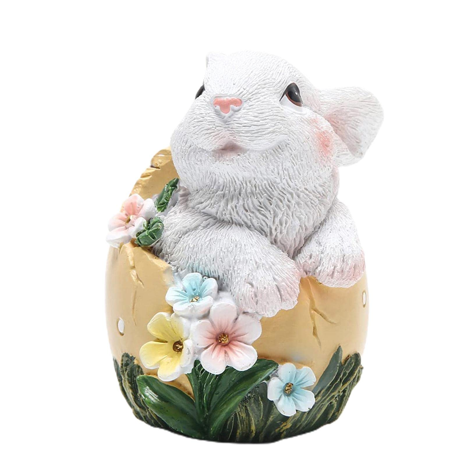 Easter Bunny Garden Statue - Outdoor & Indoor Spring Decor, Bunny Figurine for Patio, Yard, Lawn - Perfect for Easter Decorations, Home & Garden Party Decor