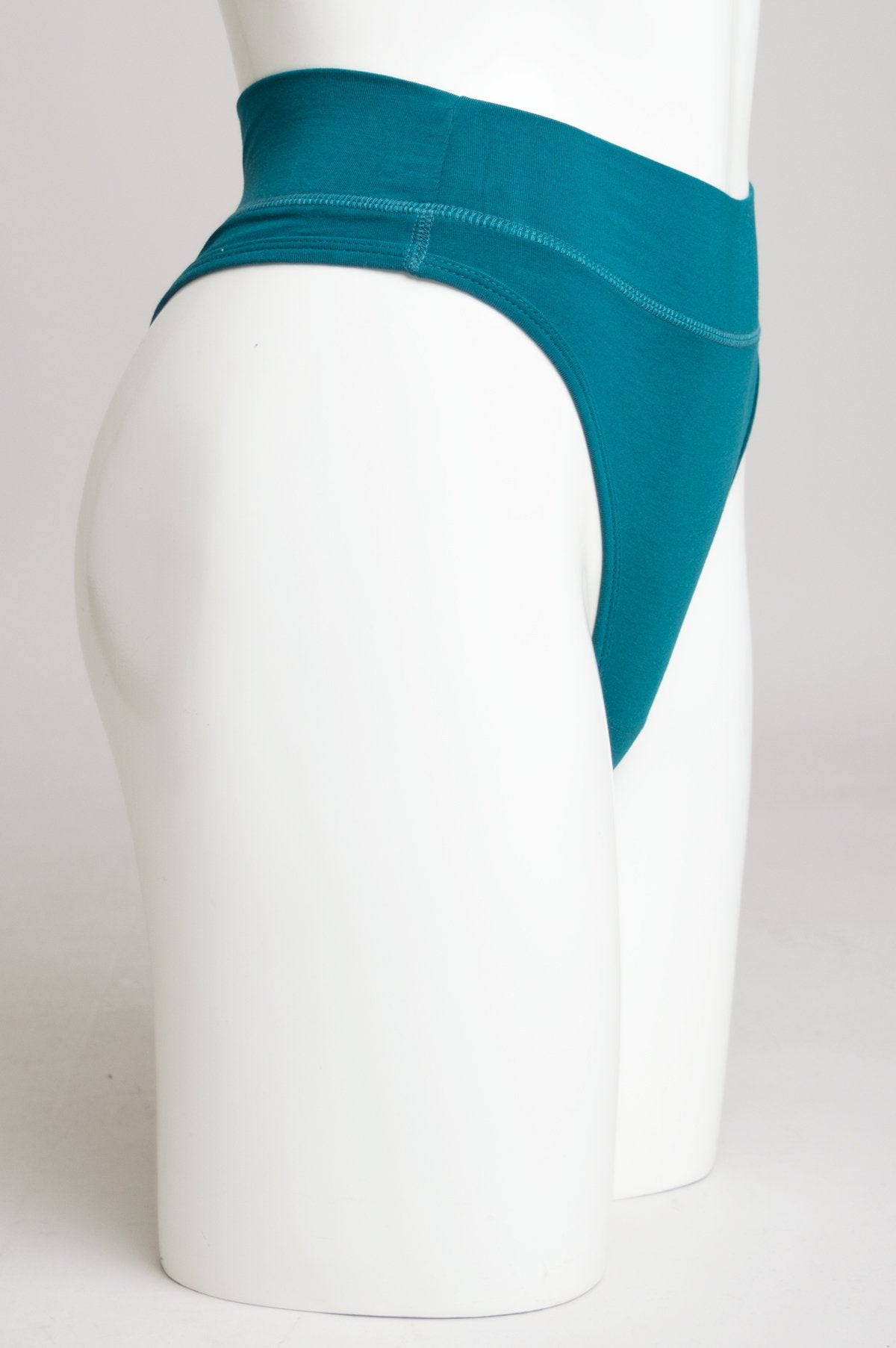 Eco-Friendly Bamboo Thong Underwear for Women - Soft & Comfortable Teal Panties - Perfect for Yoga, Travel & Everyday Wear