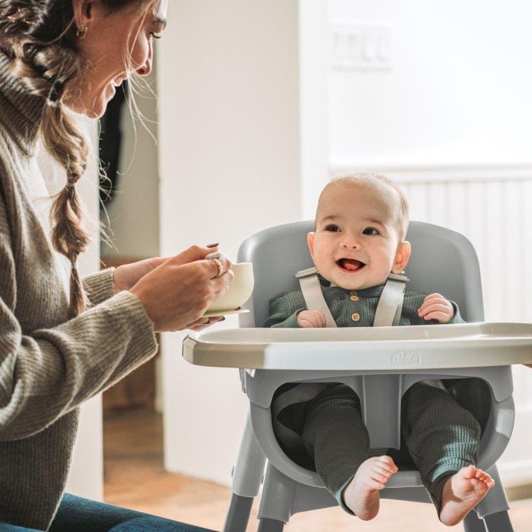 Chicco Zest 4-in-1 Convertible High Chair for Babies & Toddlers - Space-Saving Foldable Design for Dining, Feeding & Playtime at Home or Travel