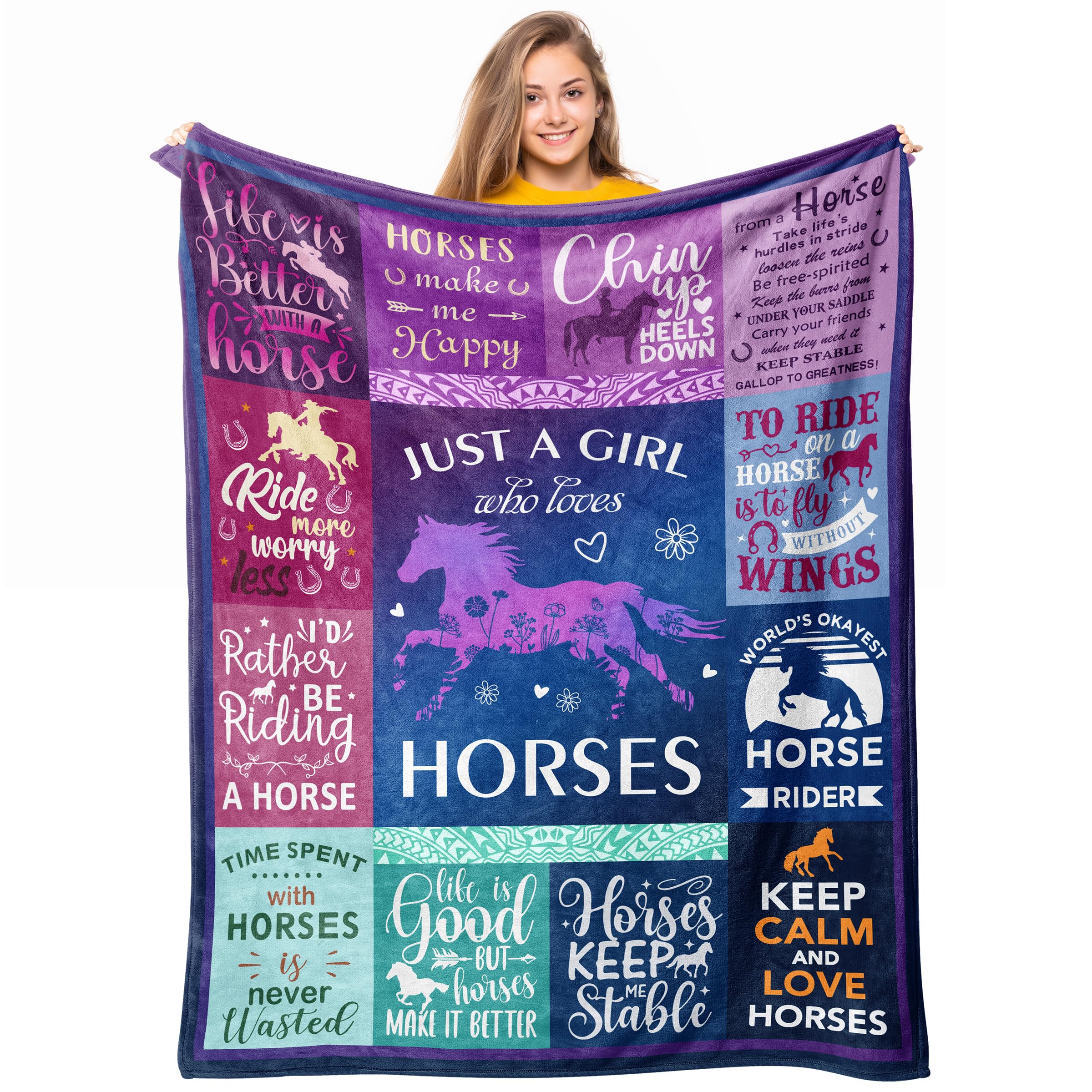 Horse Lovers Throw Blanket 60