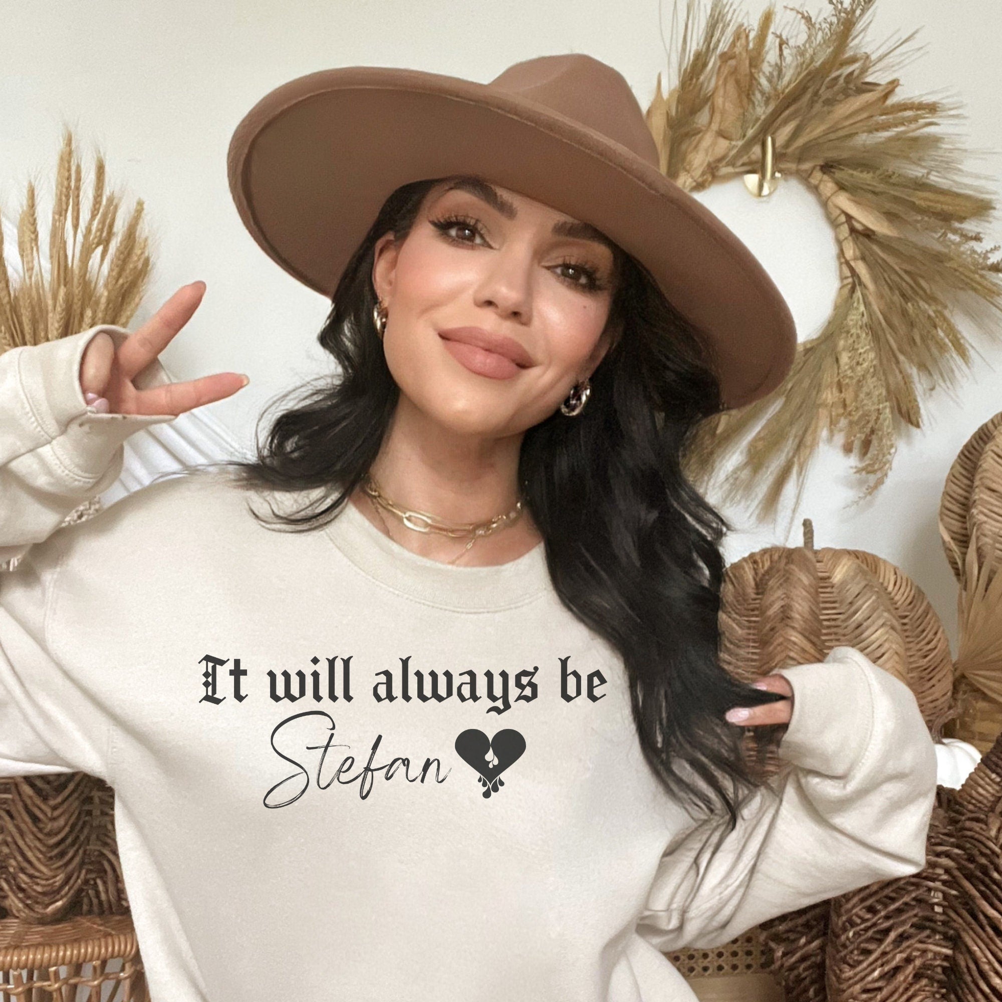 Stefan Salvatore Sweatshirt | The Vampire Diaries TVD Fan Gift | Vampire Diaries Merch | It Will Always Be Stefan Hoodie | Perfect for Cosplay, Halloween & Fan Gatherings