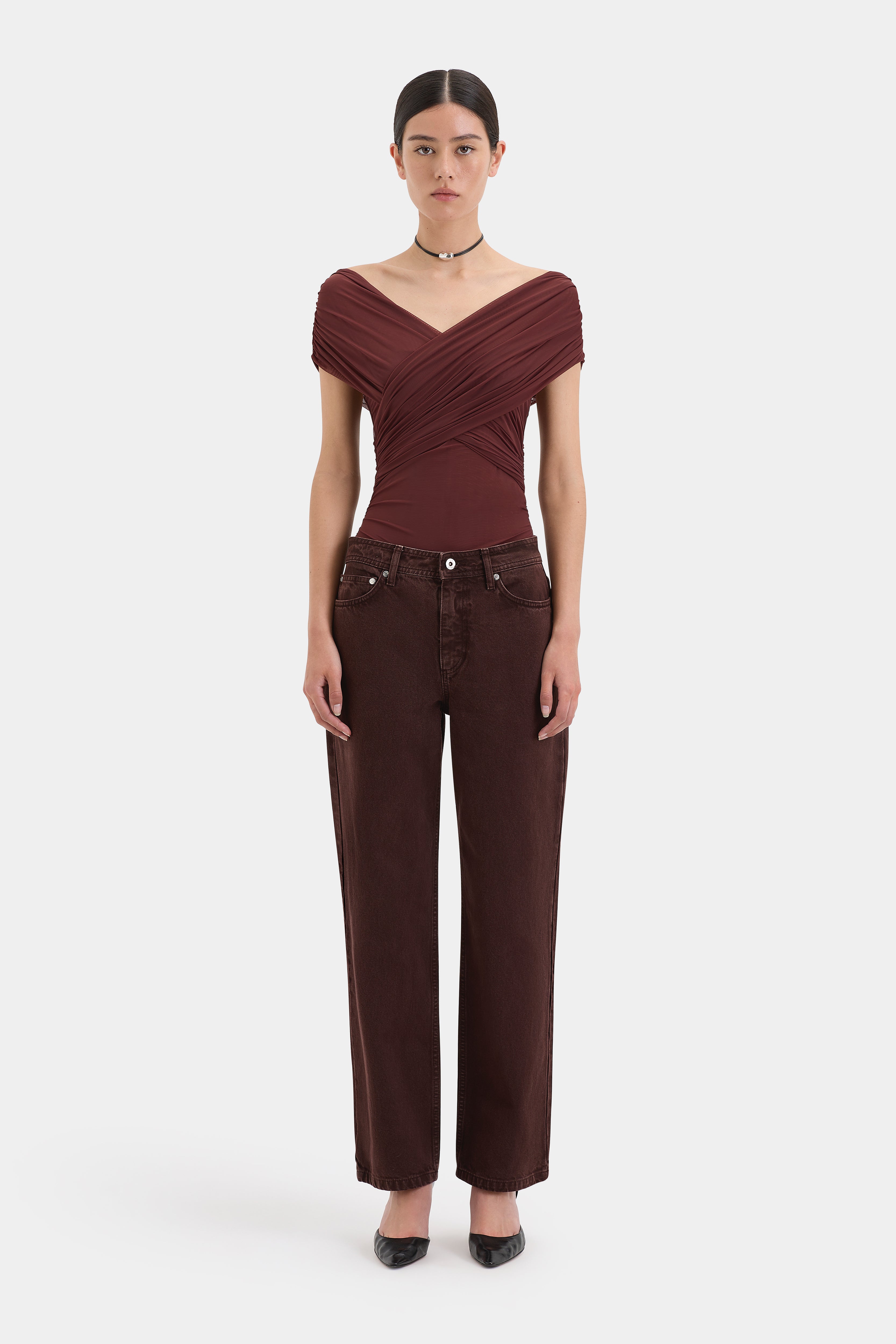 Classic Straight Leg Jeans for Women - High Waist Denim Pants with Stretch, Comfort Fit - Perfect for Casual Wear, Office & Everyday Outfits
