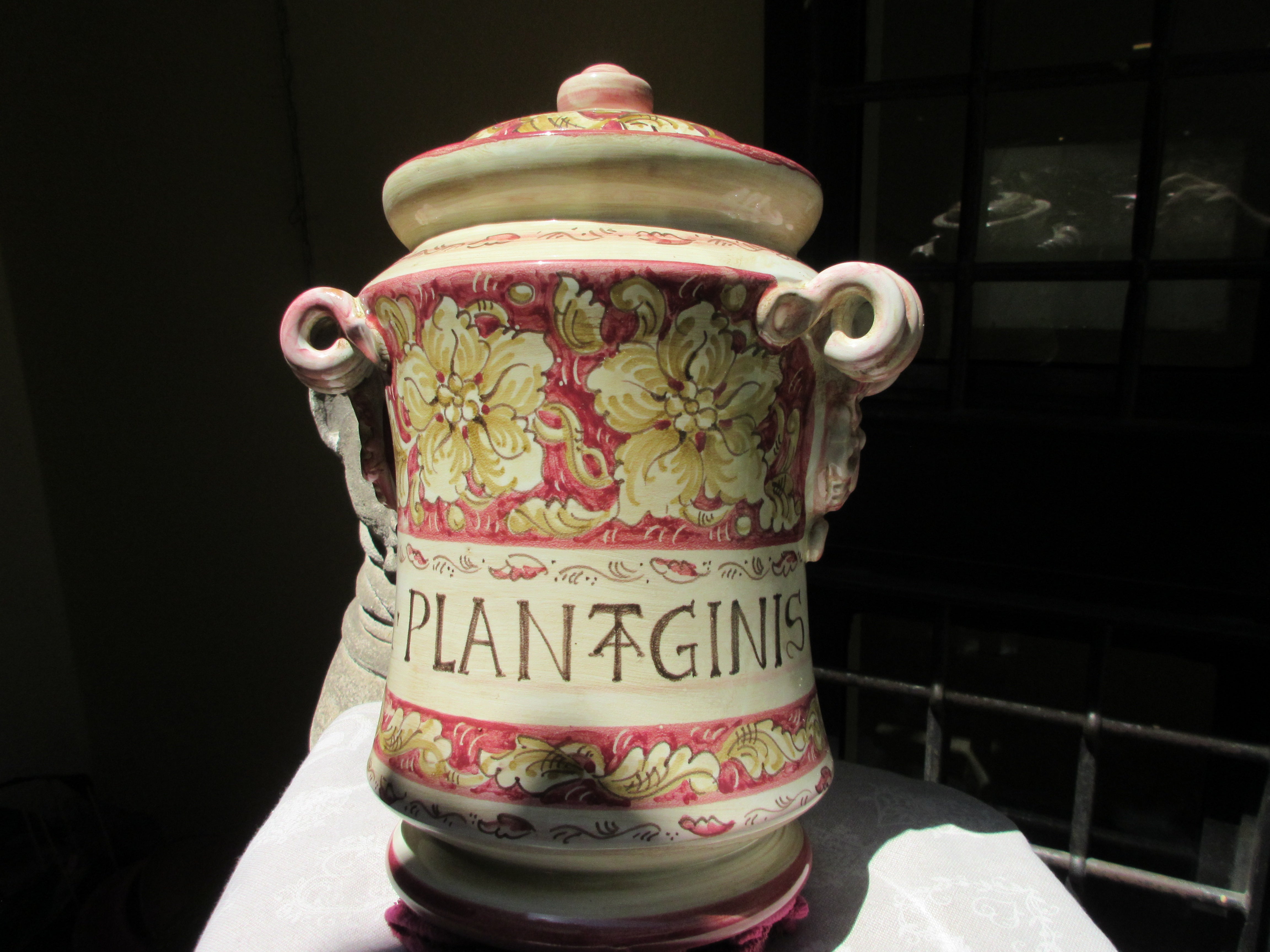 Handmade Italian Ceramic Albarello Vase - Elegant Home Decor for Dining Table, Living Room & Wedding Centerpieces