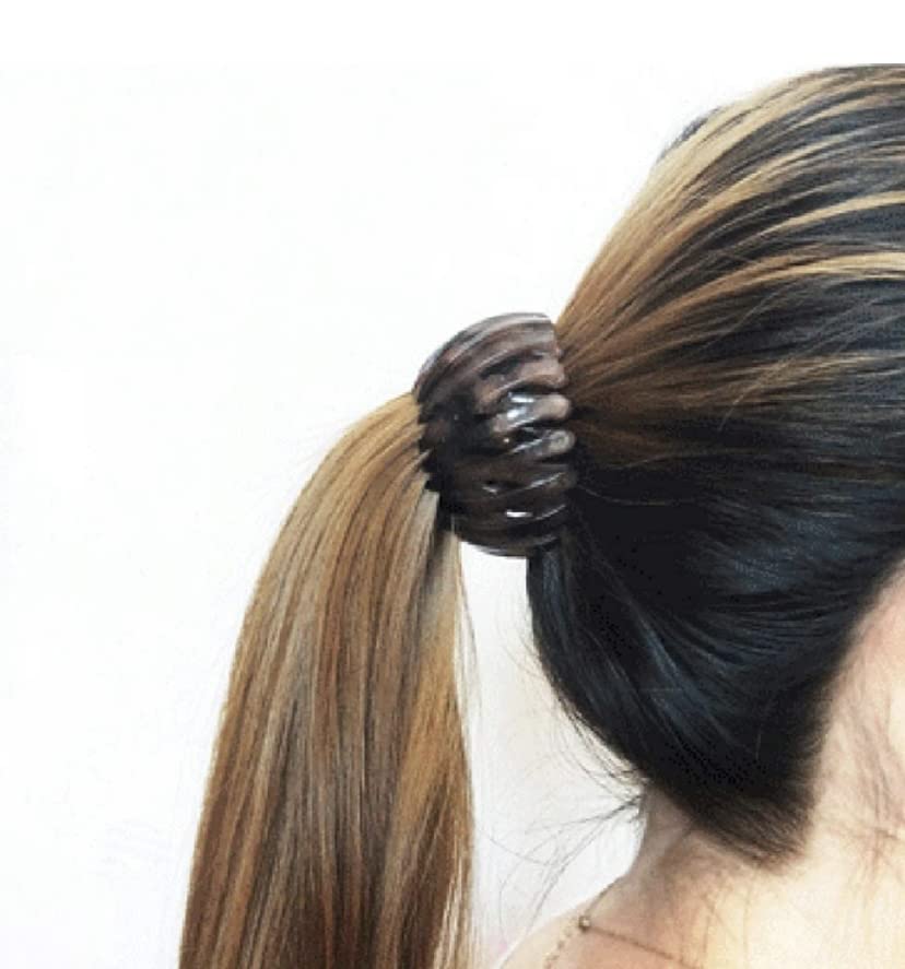 Bird Nest Shaped Ponytail Holder & Hair Claw Clips - 2 Pack Hair Styling Tool for Women & Girls | Perfect for Bun Making, Updos, and Everyday Hair Accessories